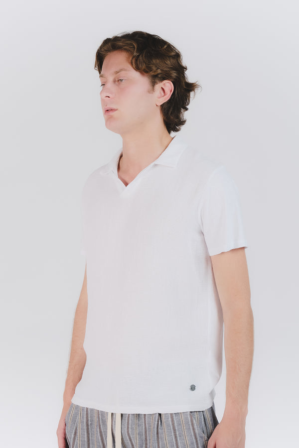 Polo Uomo Bianca man Barone firenze