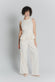 Gilet con Pieghe Panna Donna woman Barone firenze - 2
