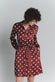 Abito Chemisier Corto a Pois Rosso Fiorentino Avorio Donna woman Barone firenze - 1