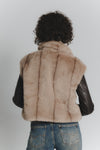 Gilet Melissa Nocciola woman Barone firenze - 5