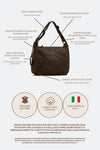 Bologna Intreccio Dark Brown woman Barone firenze - 4