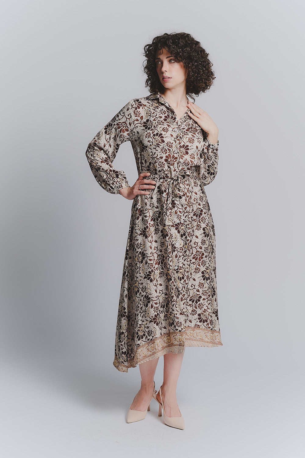 Chemisier Lungo Moca woman Barone firenze - 1