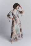 Silk Panorama Long Dress woman Barone firenze - 1