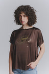 Buttons women's t-shirt woman Barone firenze - 1