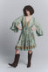 Abito Corto Gipsy Turchese Scollo a V woman Barone firenze - 2
