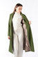 Green Long Coat With Belt woman Barone firenze - 3