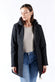 Women’s Long Thermal Down Jacket Black woman Barone firenze - 1