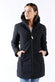 Women’s Long Thermal Down Jacket Black woman Barone firenze - 3