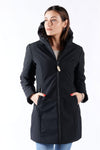Women’s Long Thermal Down Jacket Black woman Barone firenze - 3