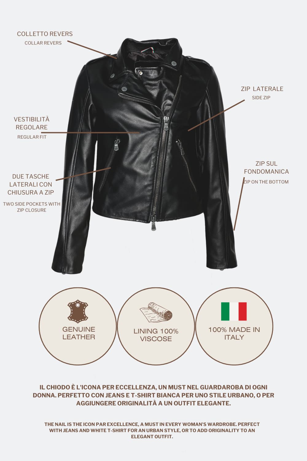 Chiodo Women Bis Dark Brown woman Barone firenze - 8