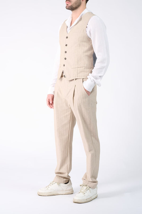 Men's Pinstripe Vest man Barone firenze