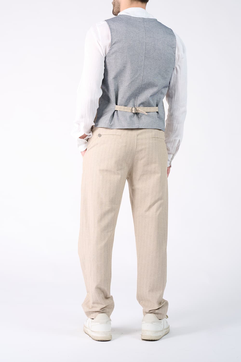 Men's Pinstripe Vest man Barone firenze - 3