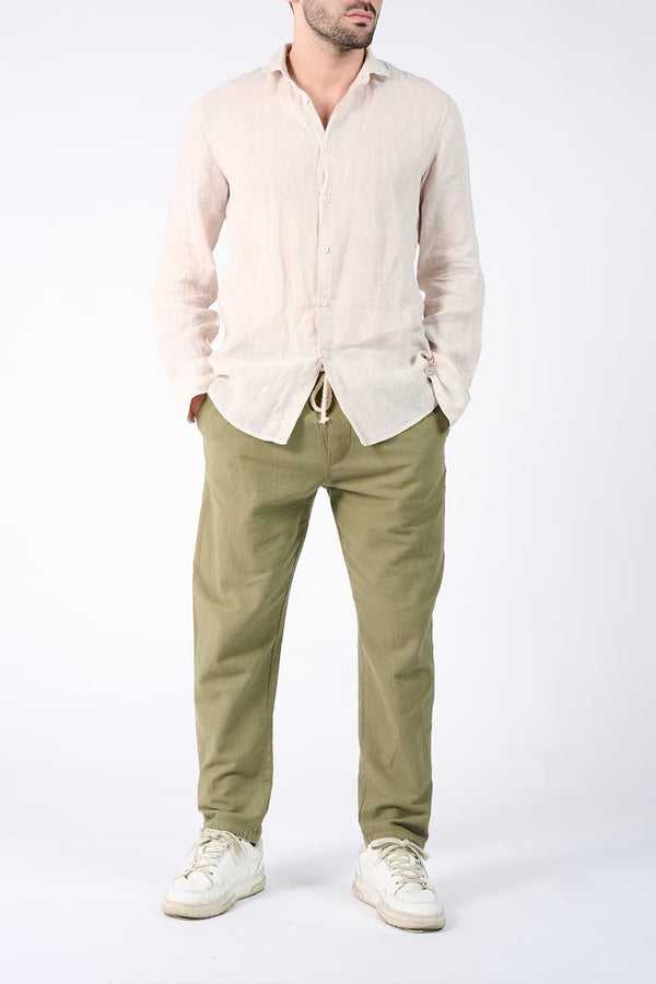Men's Linen Shirt man Barone firenze