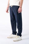 Linen Trousers with Elastic man Barone firenze - 1
