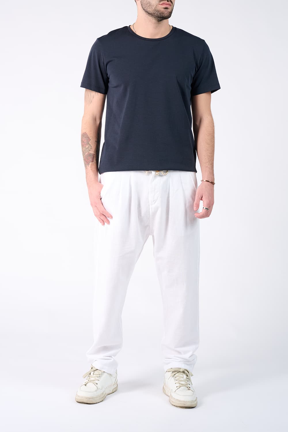 T-shirt Baron Embroidery Back New man Barone firenze - 2