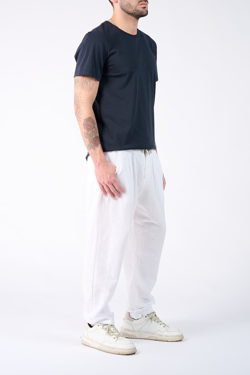 T-shirt Baron Embroidery Back New man Barone firenze - 3