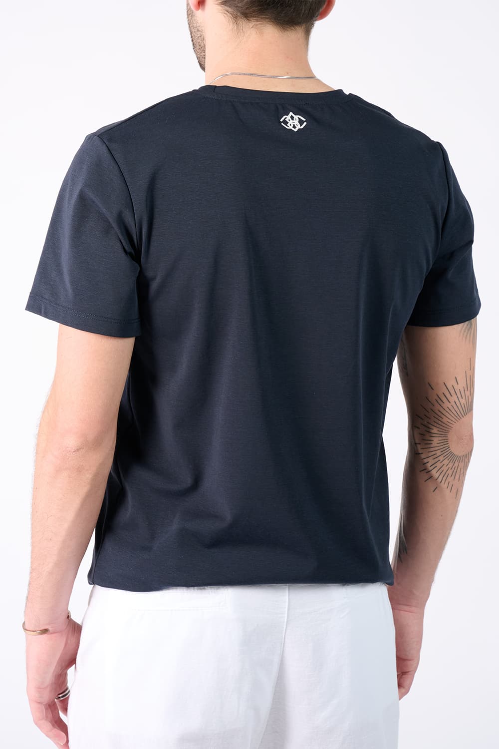 T-shirt Baron Embroidery Back New man Barone firenze - 1