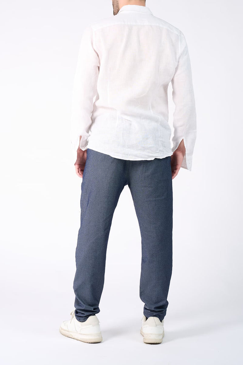 Men's Linen Shirt man Barone firenze - 5