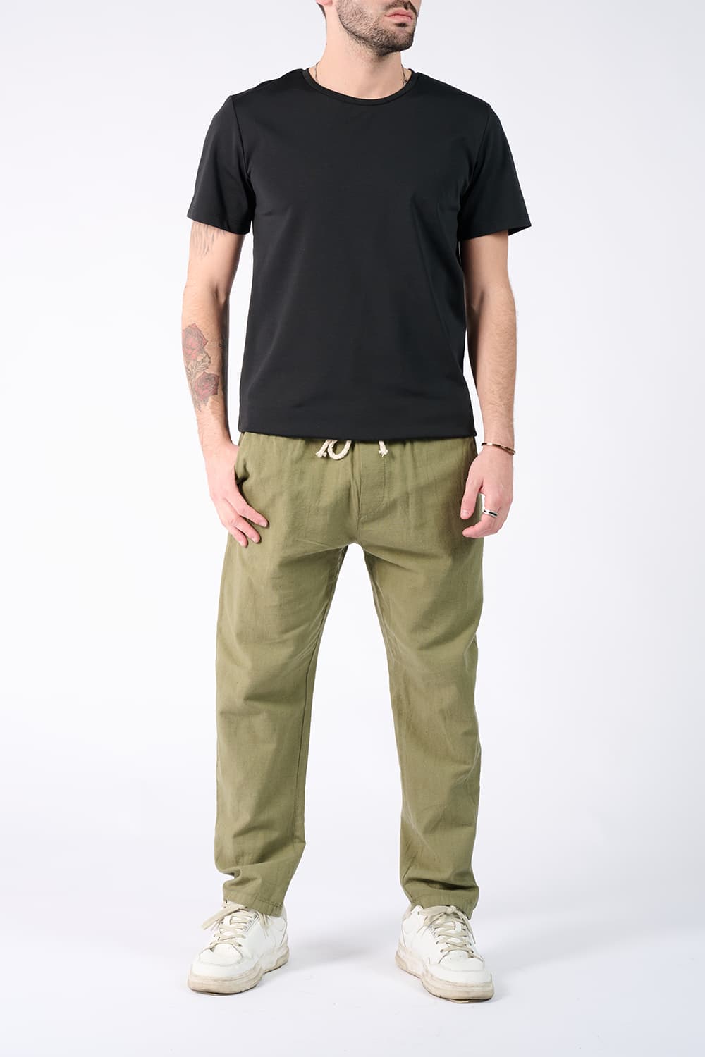 T-shirt Baron Embroidery Back New man Barone firenze - 2