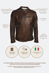 Elton Gold Bike Dark Brown man Barone firenze - 8