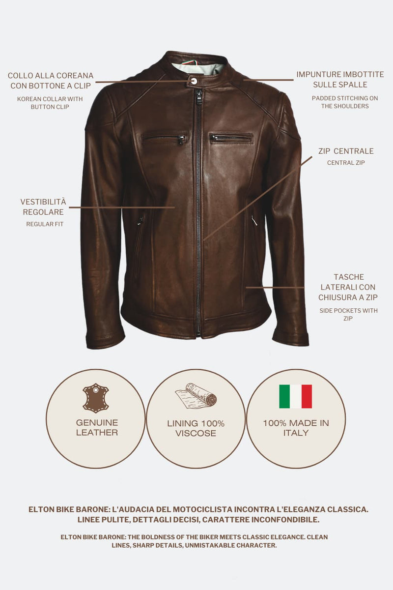 Elton Gold Bike Dark Brown man Barone firenze - 8