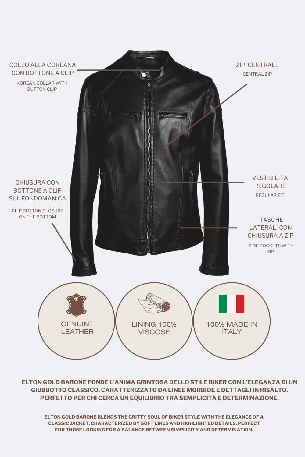 Elton Gold Nappa Black man Barone firenze - 11