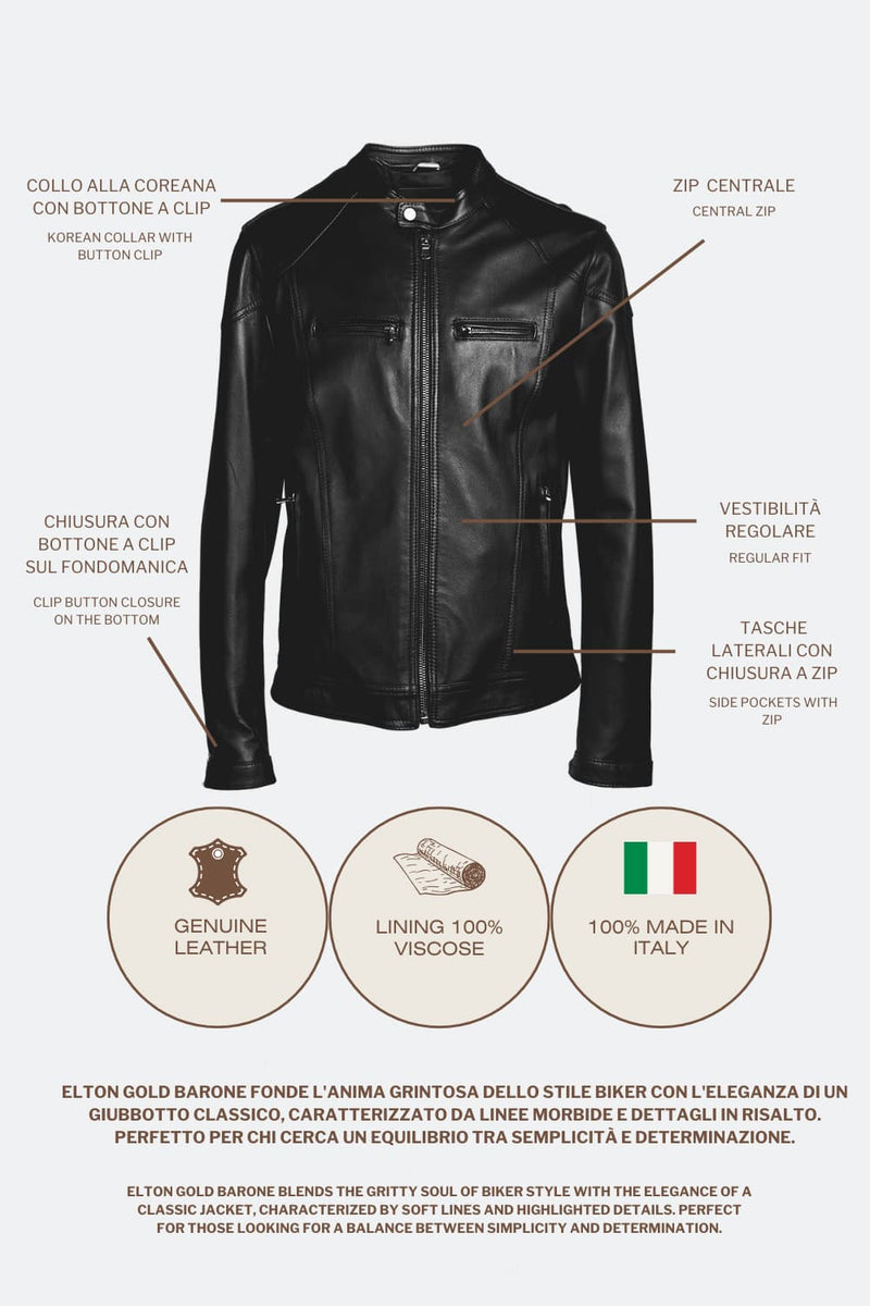 Elton Gold Nappa Black man Barone firenze - 11