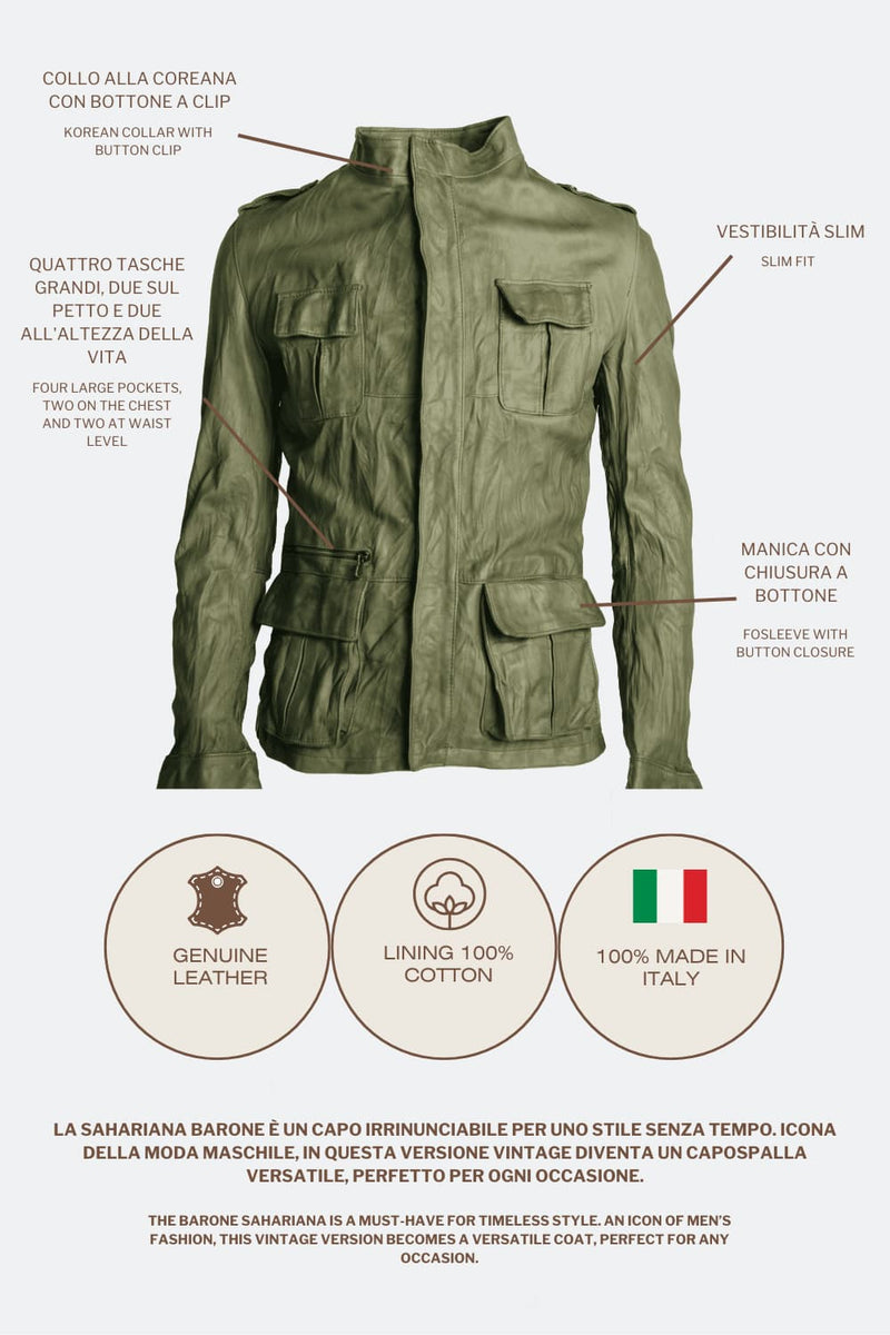 Francesco Saharan Vintage Green man Barone firenze - 8