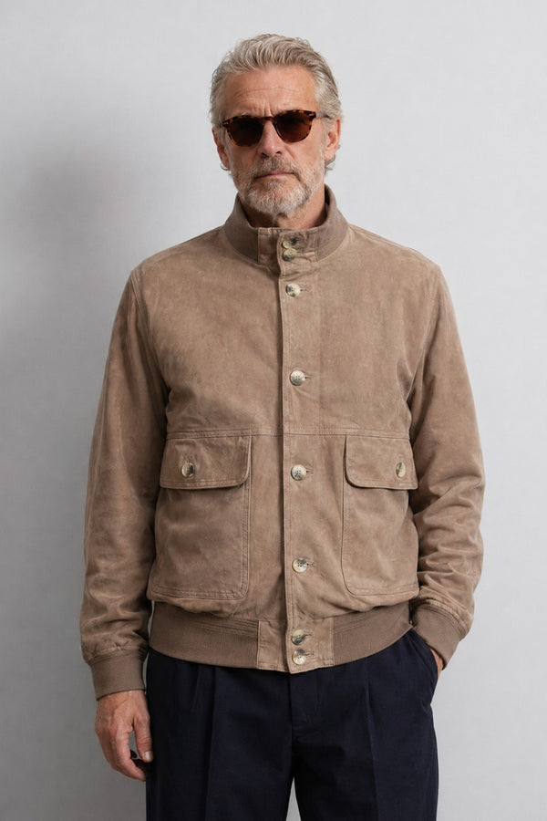 Aldo Polo Suede Taupe unisex Barone firenze