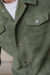 Ale Green Suede Men’s Jacket unisex Barone firenze - 4