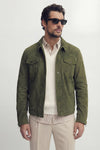 Ale Green Suede Men’s Jacket unisex Barone firenze - 5