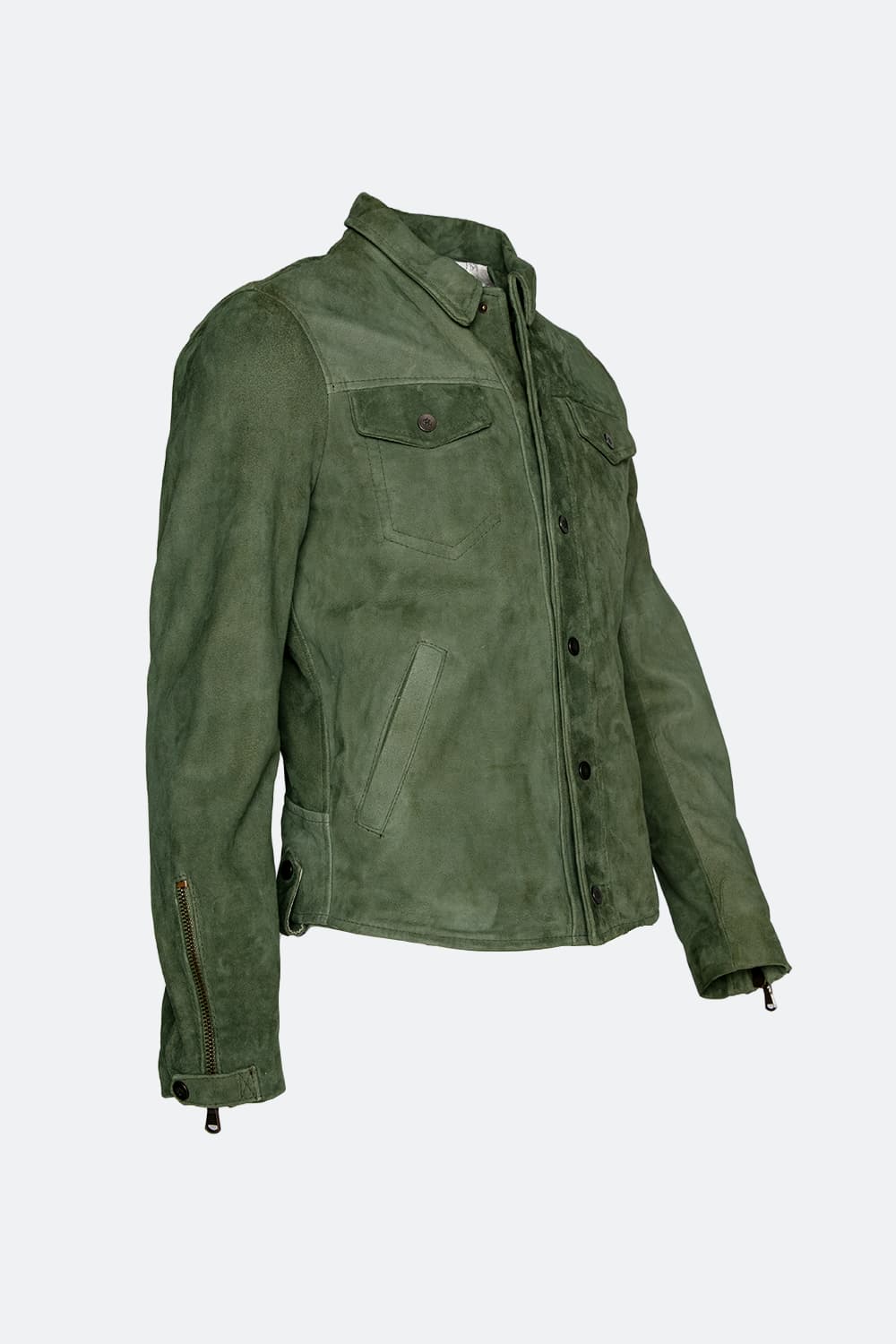 Ale camoscio verde 100% vera pelle Made in Italy - Barone Firenze