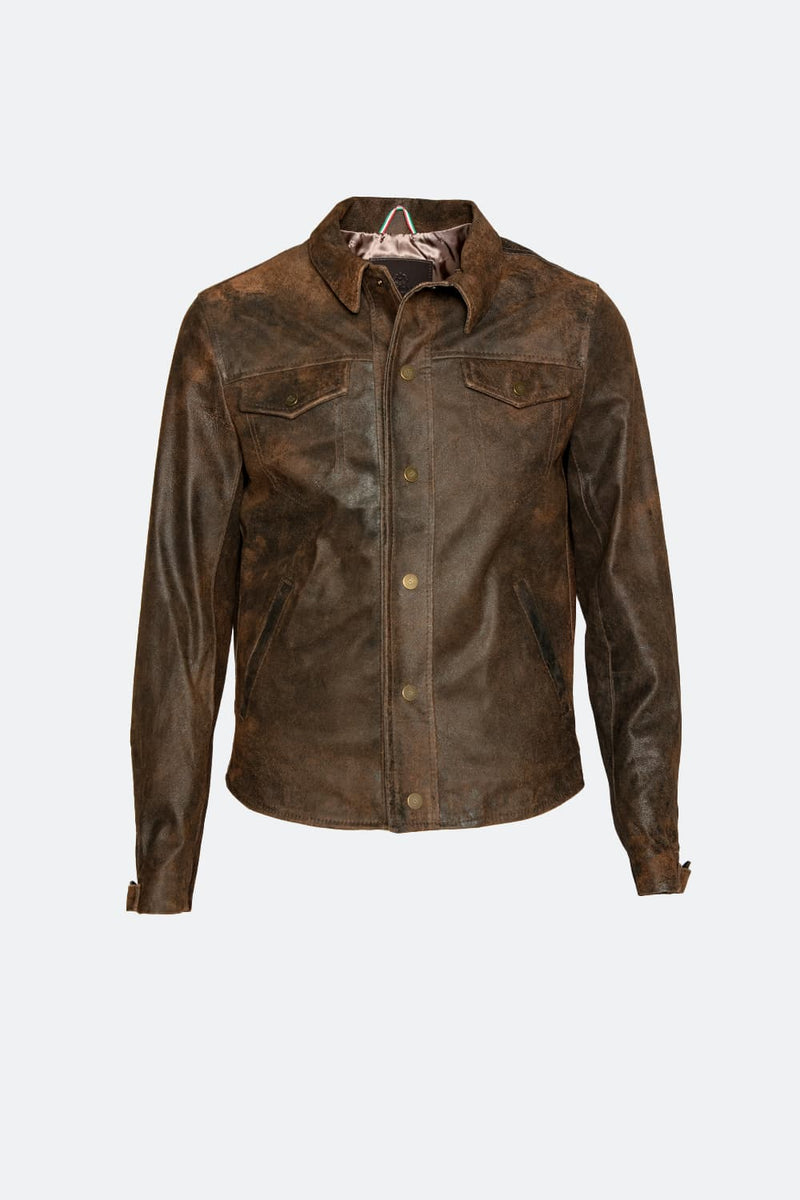 Ale Rock Dark Brown Jacket unisex Barone firenze - 2