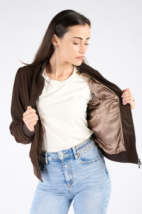 Ambra Suede Dark Brown donna Barone firenze