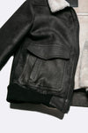 Aviator Shearling Style Black man Barone firenze - 6
