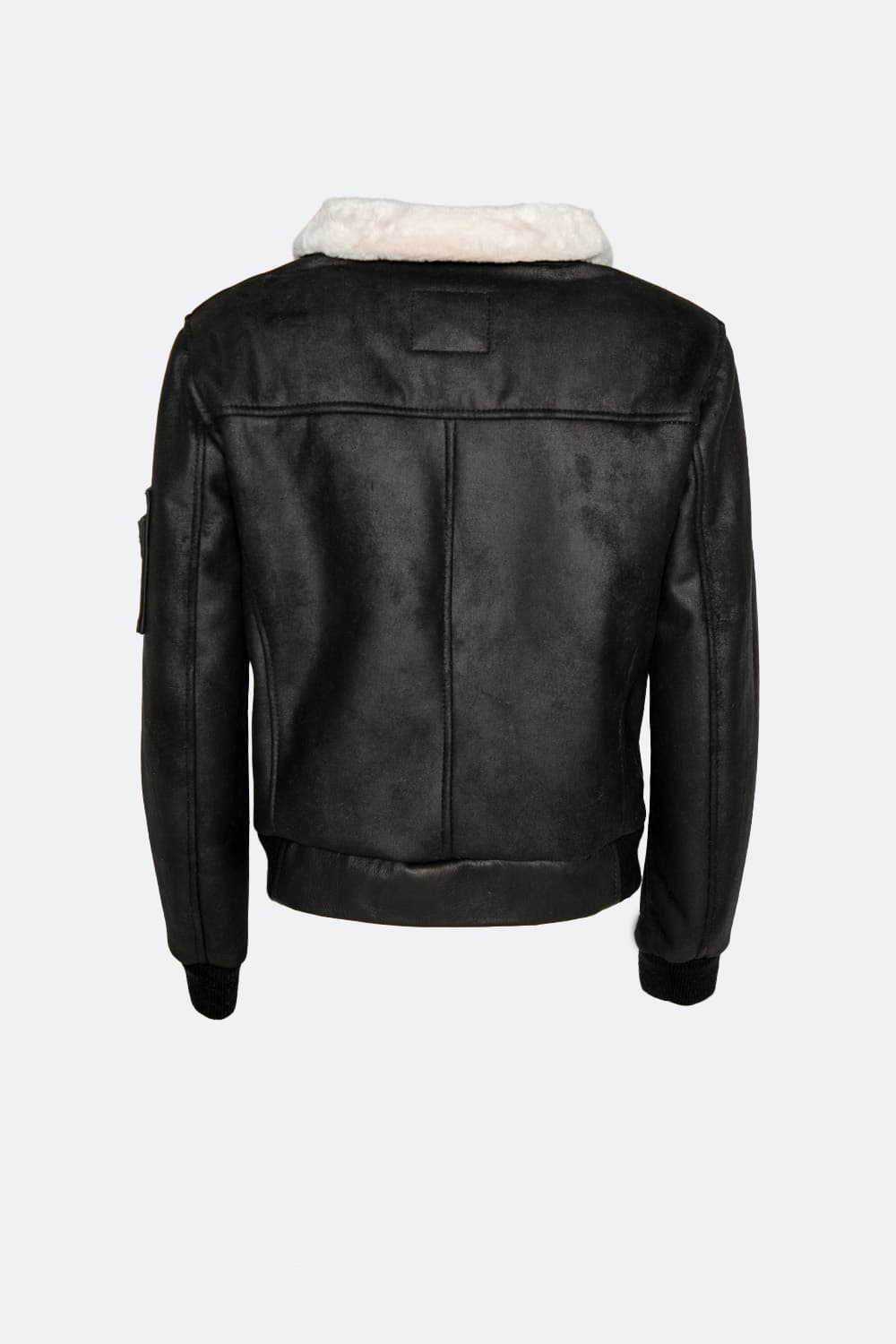 Aviator Shearling Style Black man Barone firenze - 13