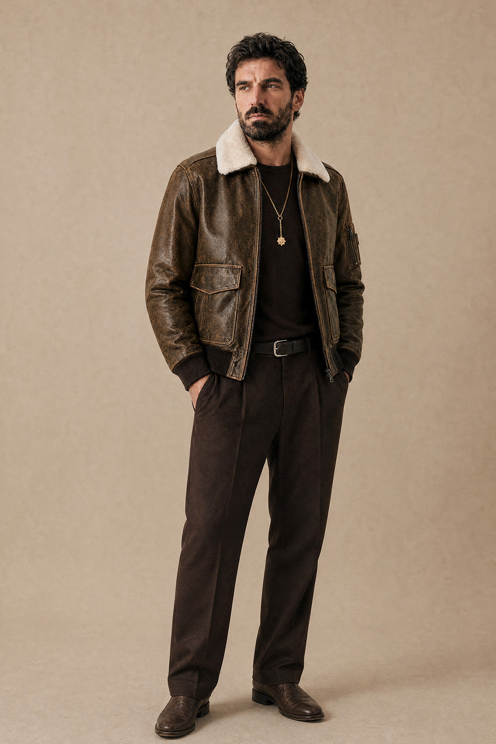 Aviator Jacket Rock  man Barone firenze - 6