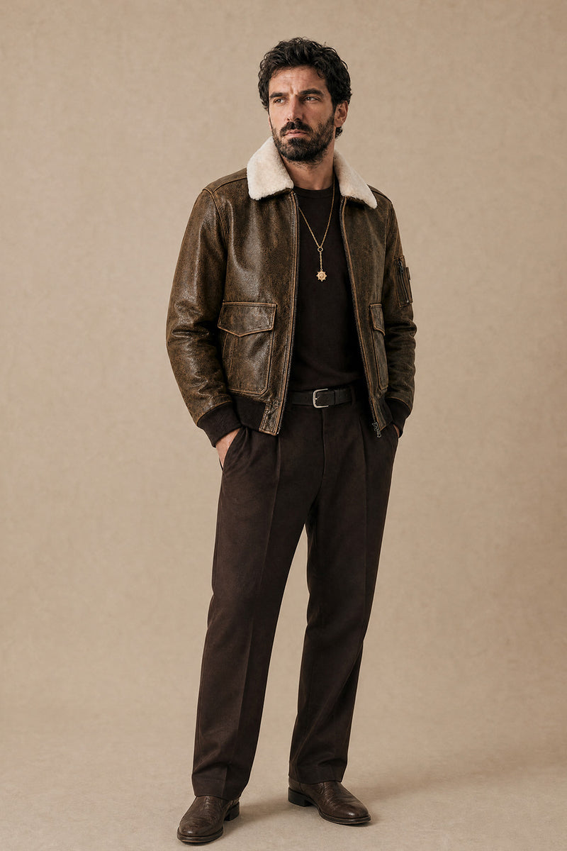 Aviator Jacket Rock  man Barone firenze - 6