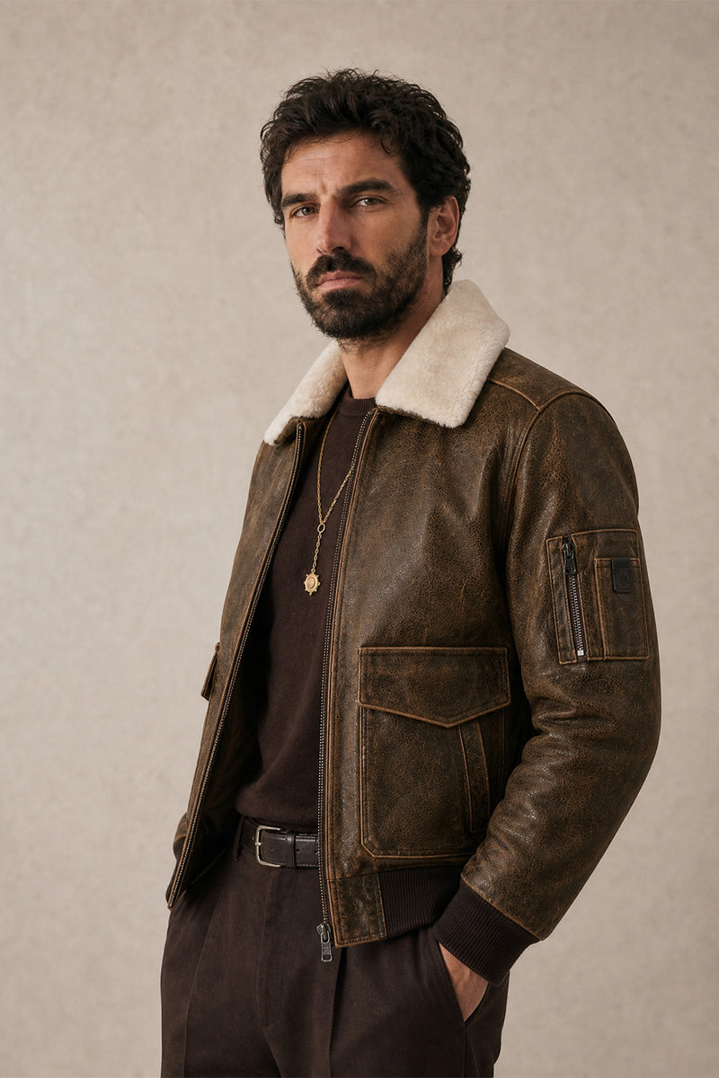 Aviator Jacket Rock  man Barone firenze - 1
