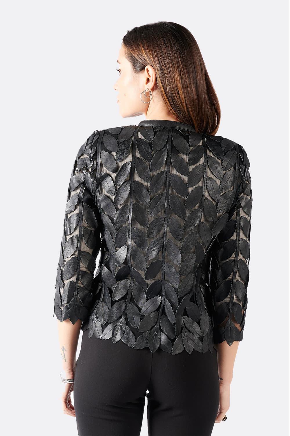 Leaves Jacket woman Barone firenze - 6