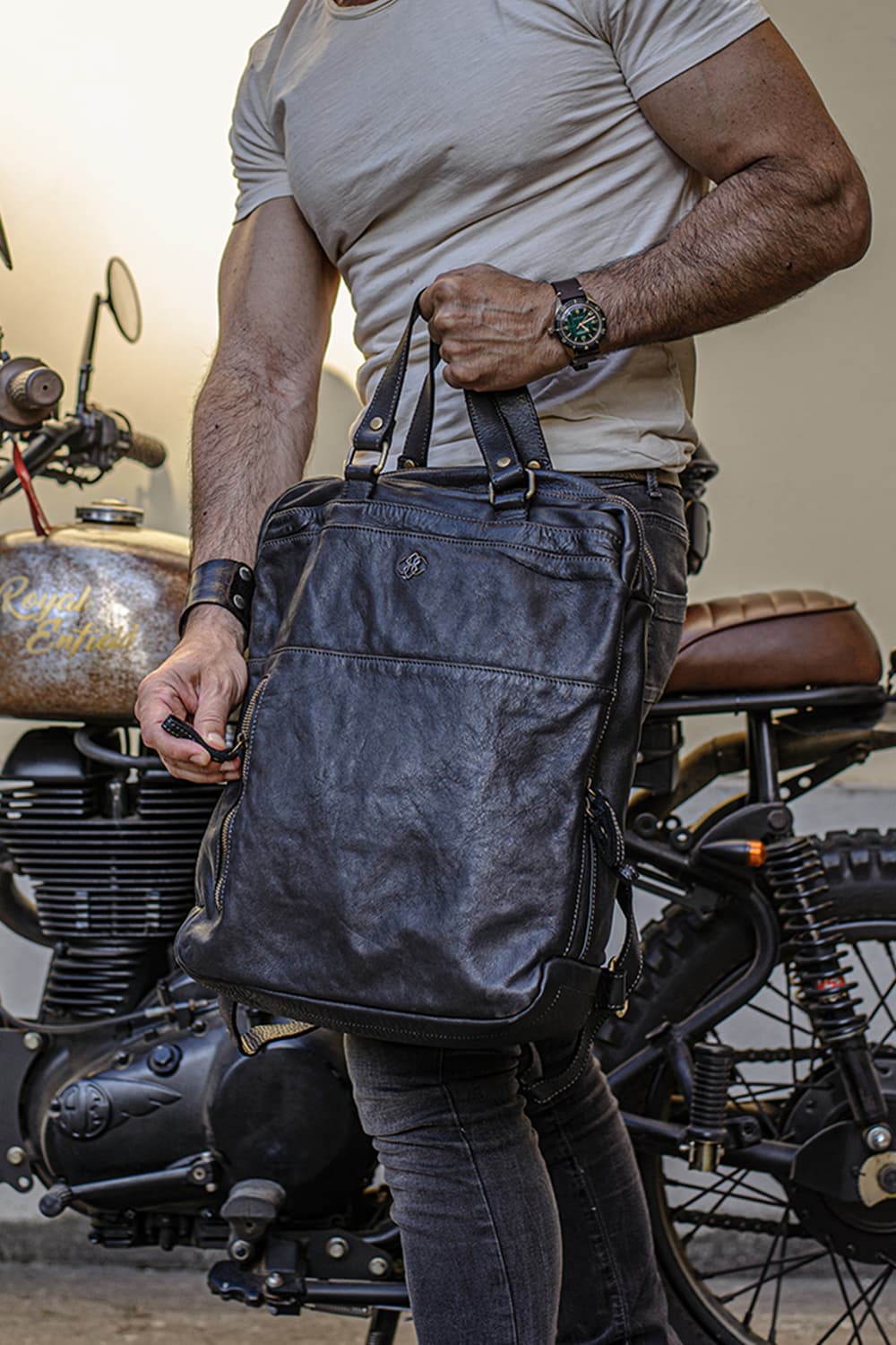 Bolgheri Black Backpack unisex Barone firenze - 1