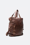 BRN - 050 Backpack in Dark Brown unisex Barone firenze - 6