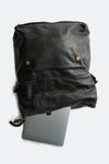 BRN - 050 Backpack in Black unisex Barone firenze - 1