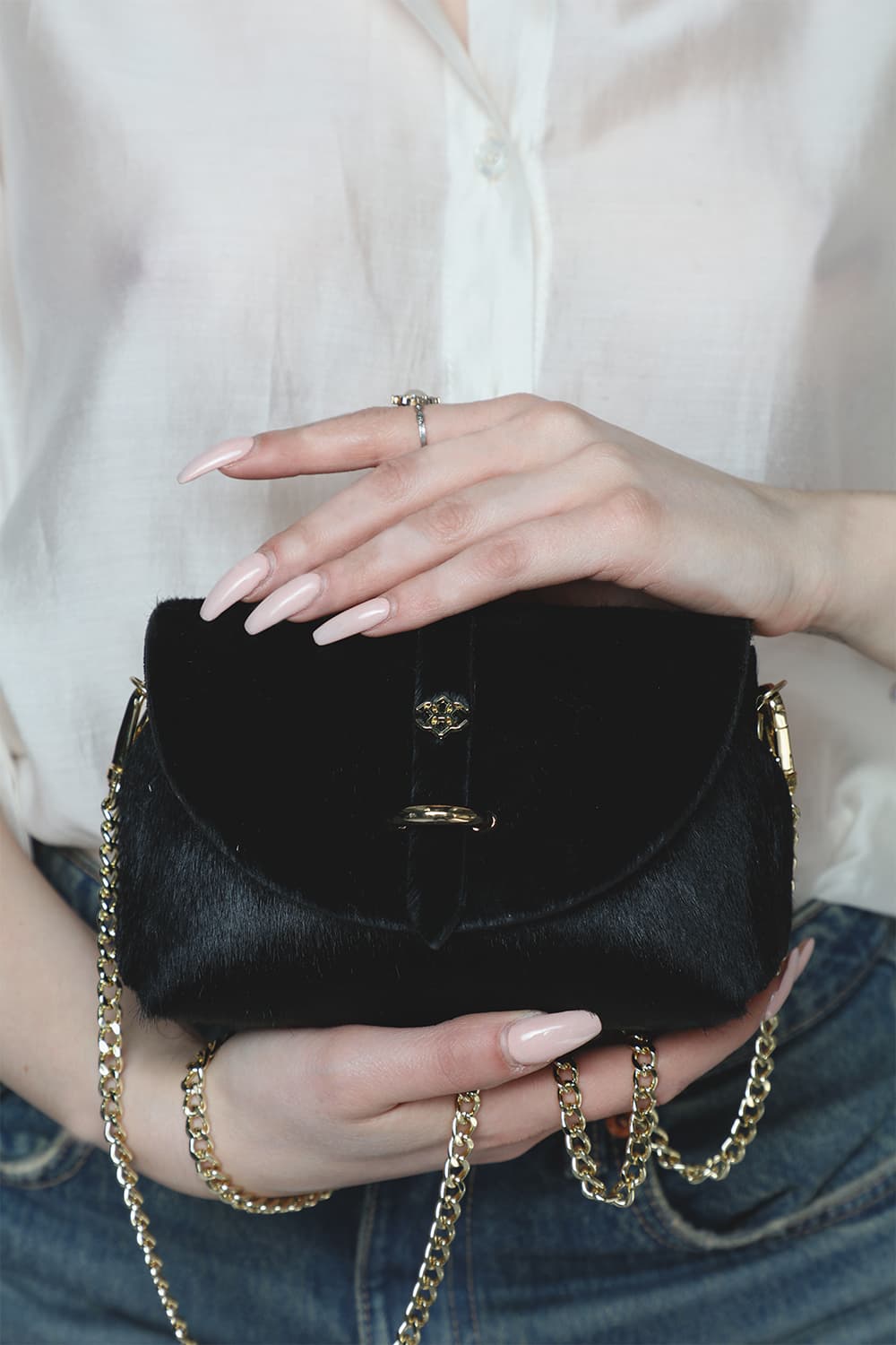 Bubble Bag borsa donna 100% vera pelle Made in Italy - Barone Firenze