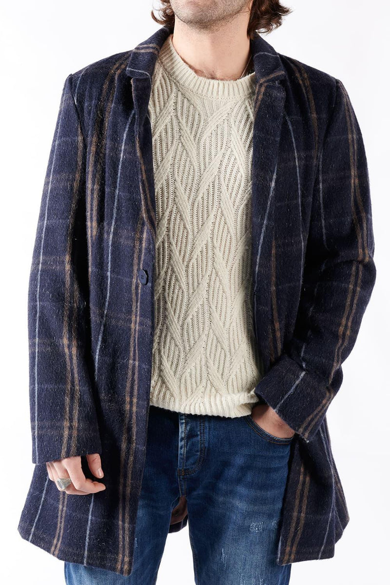 Men's Mixed Cashmere Classic Coat man Barone firenze - 4