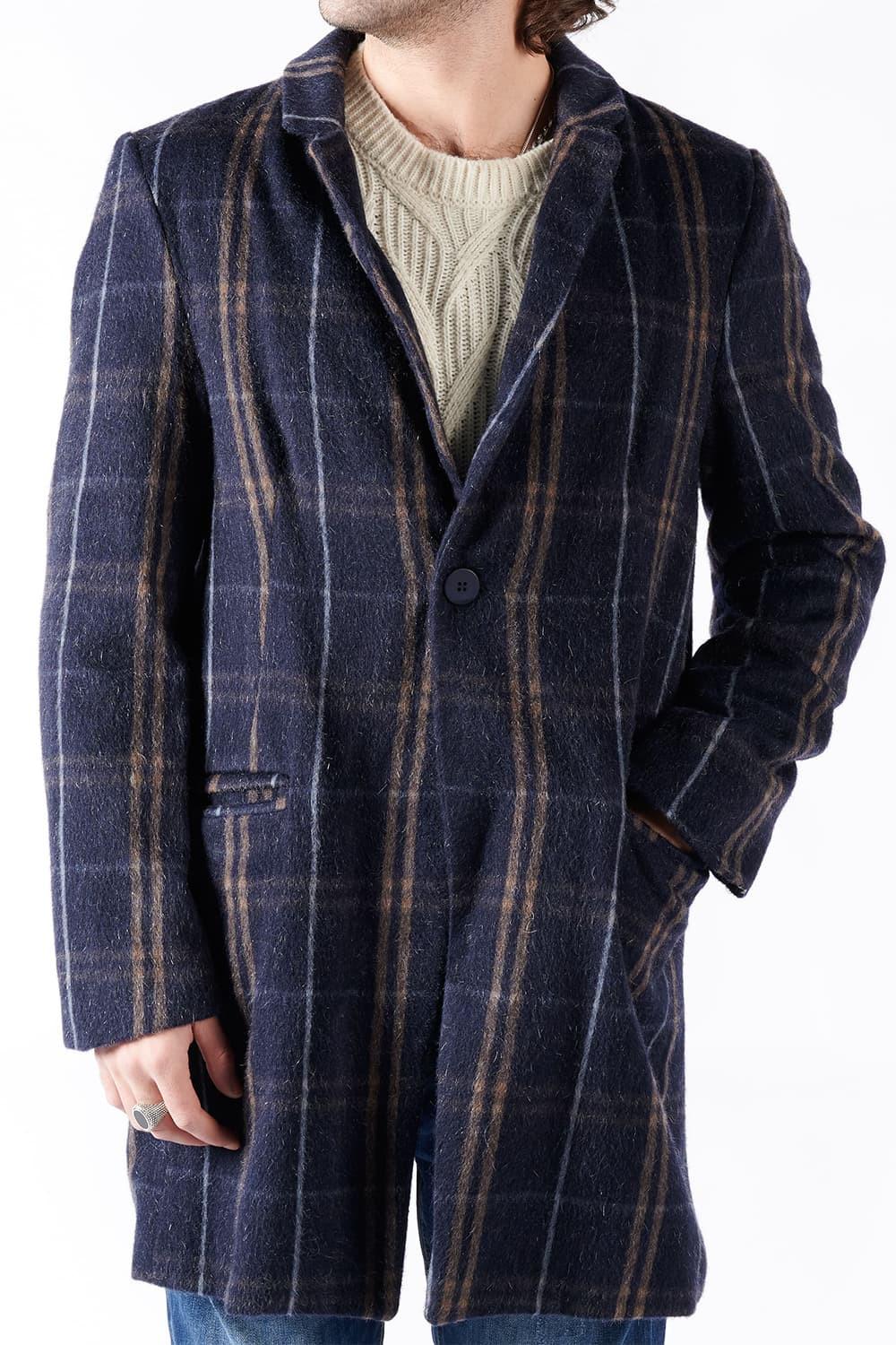 Men's Mixed Cashmere Classic Coat man Barone firenze - 1