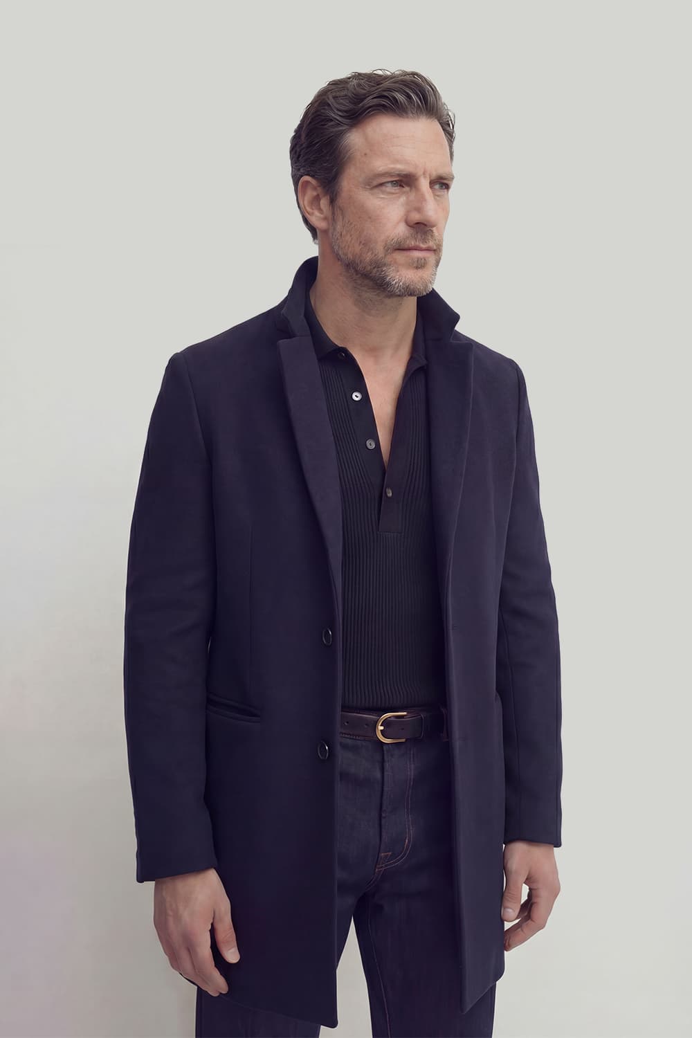 Mixed Cashmere Men's Elegant Coat