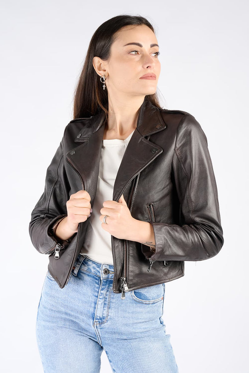 Chiodo Women Bis Dark Brown woman Barone firenze - 2