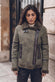 Chiodo Shearling Style Donna Verde woman Barone firenze - 1