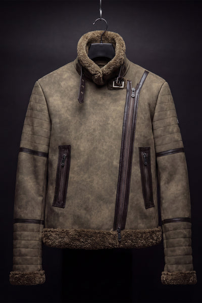 Chiodo Gold Shearling Style Verde